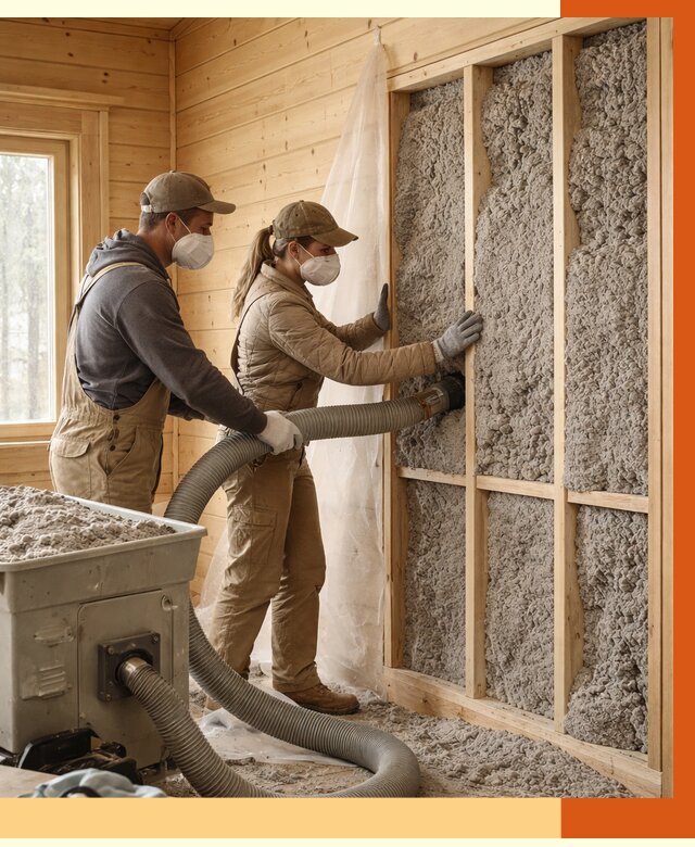 Утепление дачного дома эковатой в Димитровграде от 1494 руб./м2 — комплексно, ТепломастерДмт