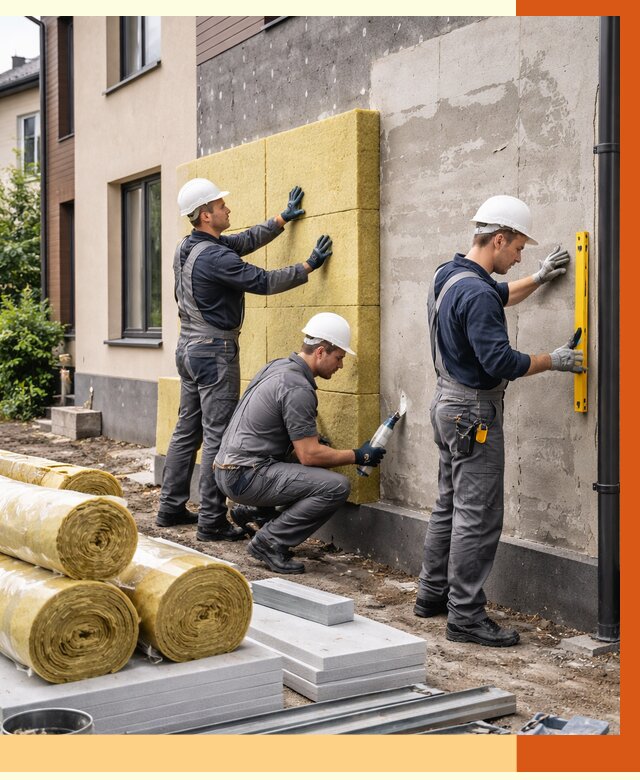 Утепление таунхауса в Димитровграде от 7418 руб/м2 — комплекс под ключ | ТепломастерДмт