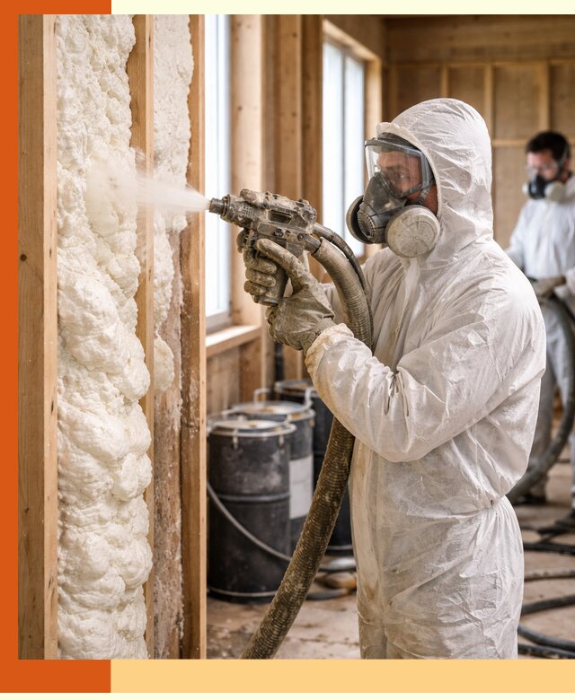 Утепление каркасного дома пенополиуретаном в Димитровграде