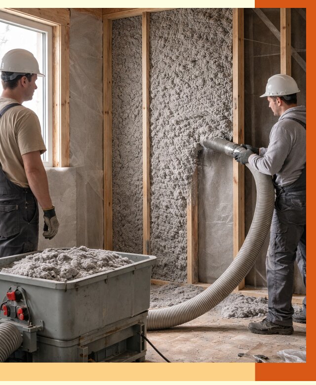 Утепление каркасного дома эковатой в Димитровграде от 1855 руб. | ТепломастерДмт