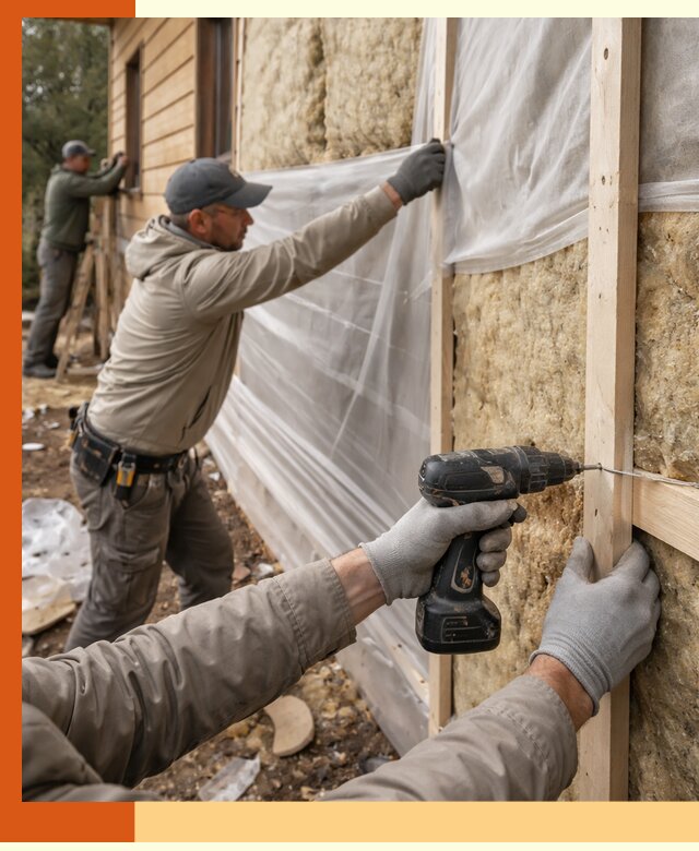 Утепление дома из бруса в Димитровграде качественно и долговечно