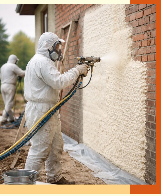 Утепление кирпичного дома ППУ в Димитровграде под ключ от 6697 руб. | ТепломастерДмт