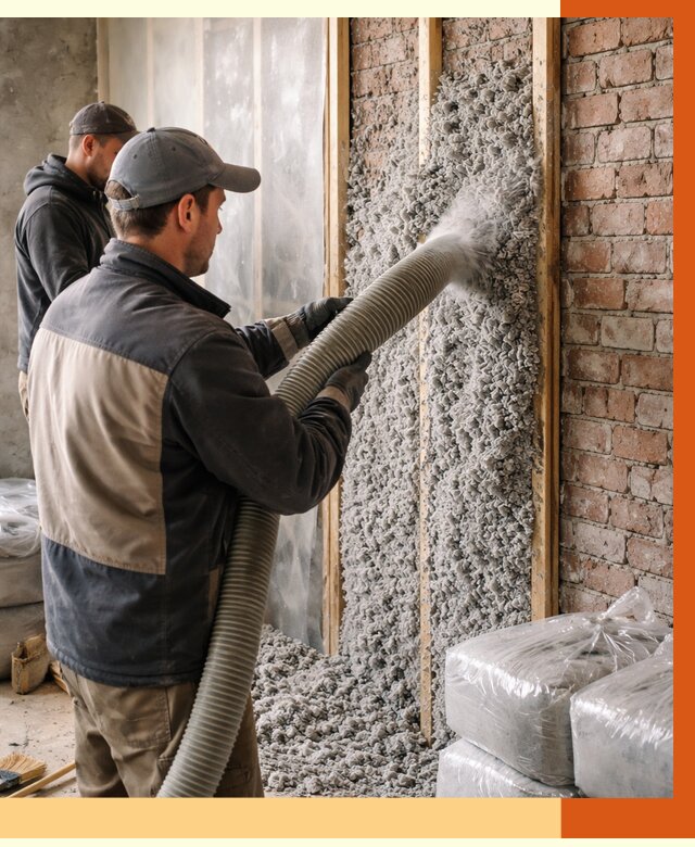 Утепление кирпичного дома эковатой в Димитровграде от 2421 руб./м² | ТепломастерДмт