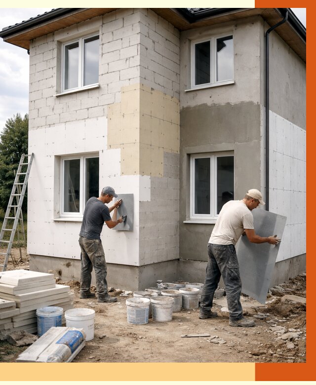 Утепление дома из газобетона в Димитровграде от 4327 руб./м² — заказать у ТепломастерДмт