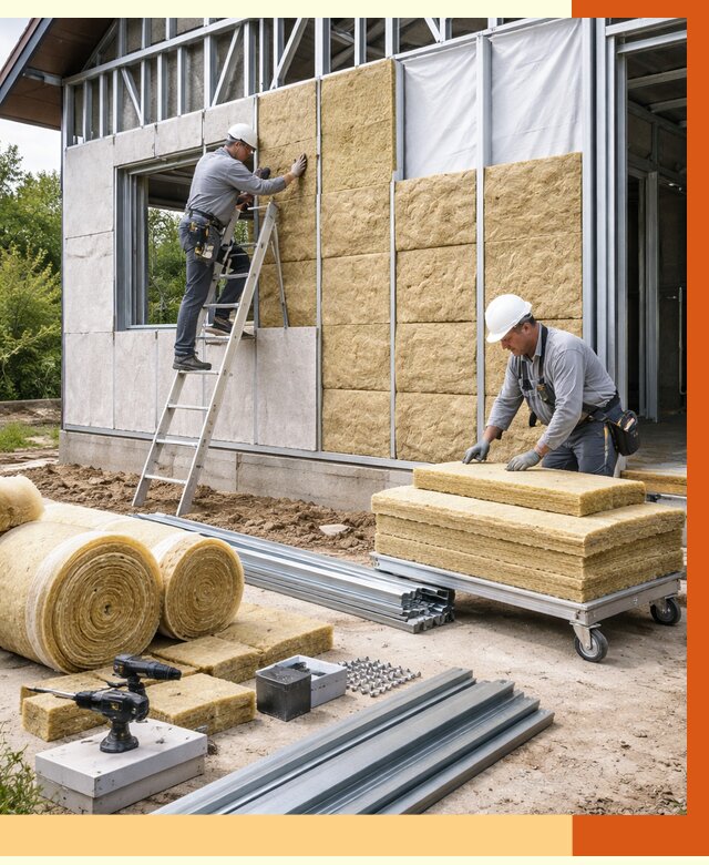 Утепление дома из ЛСТК в Димитровграде от 5358 руб./м² — профессионально | ТепломастерДмт