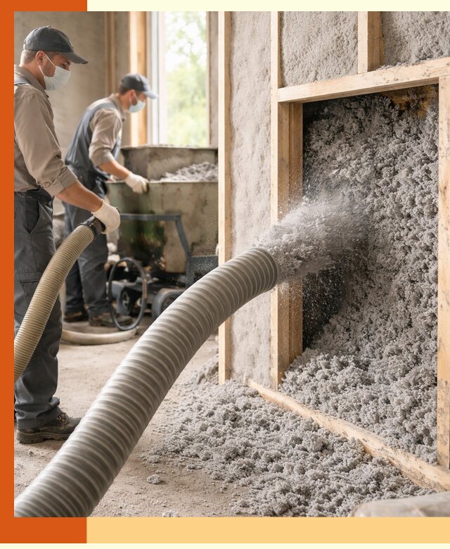 Утепление коттеджа эковатой в Димитровграде с гарантией качества