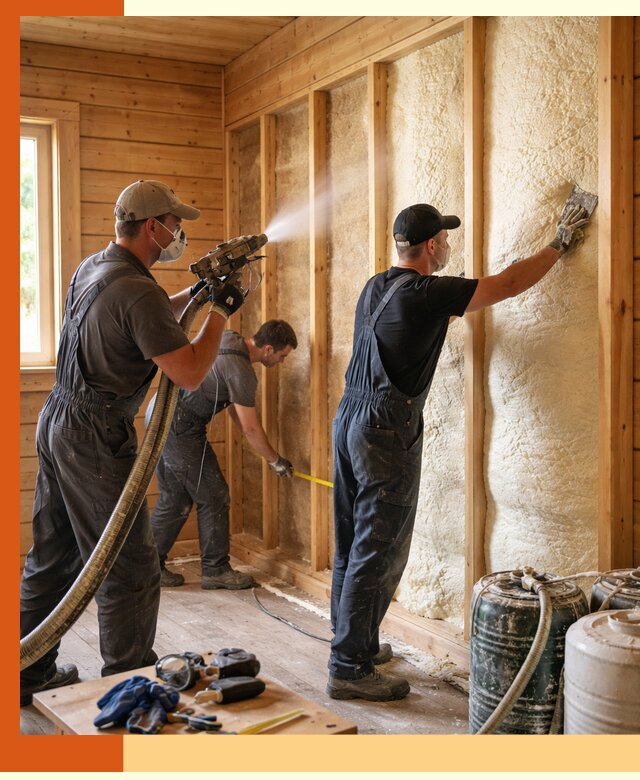 Утепление бани пенополиуретаном (ППУ) в Димитровграде