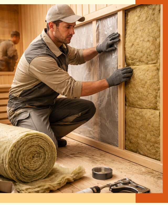 Утепление сауны изнутри в Димитровграде от 6697 руб. за м2 | ППУ, под ключ — ТепломастерДмт