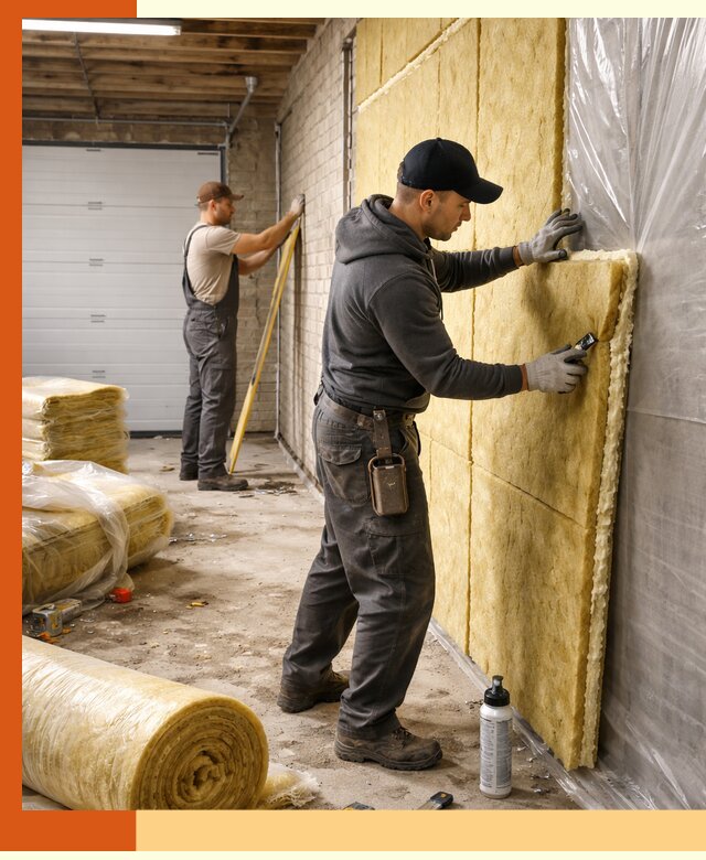 Утепление гаража под ключ в Димитровграде — все виды теплоизоляции