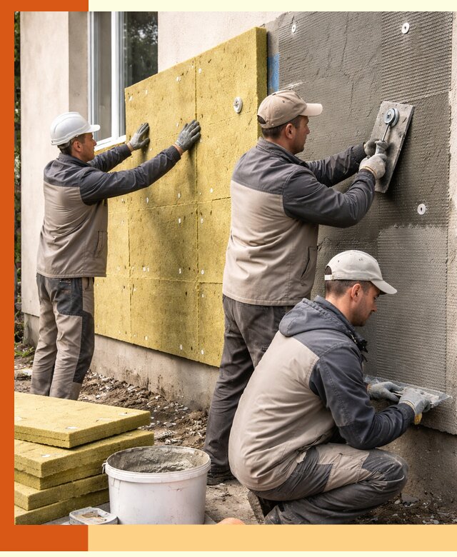 Утепление фасада под штукатурку в Димитровграде — энергоэффективная технология