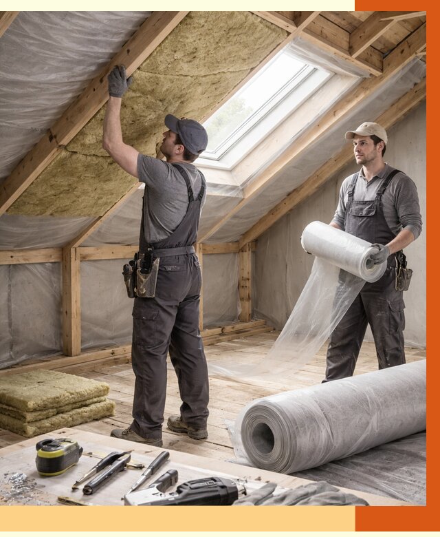 Утепление крыши изнутри мансарды в Димитровграде от 4327 руб./м² | ТепломастерДмт