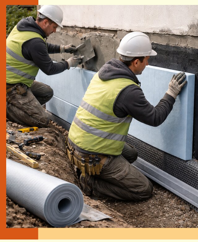 Утепление фундамента снаружи в Димитровграде — профессиональная теплоизоляция