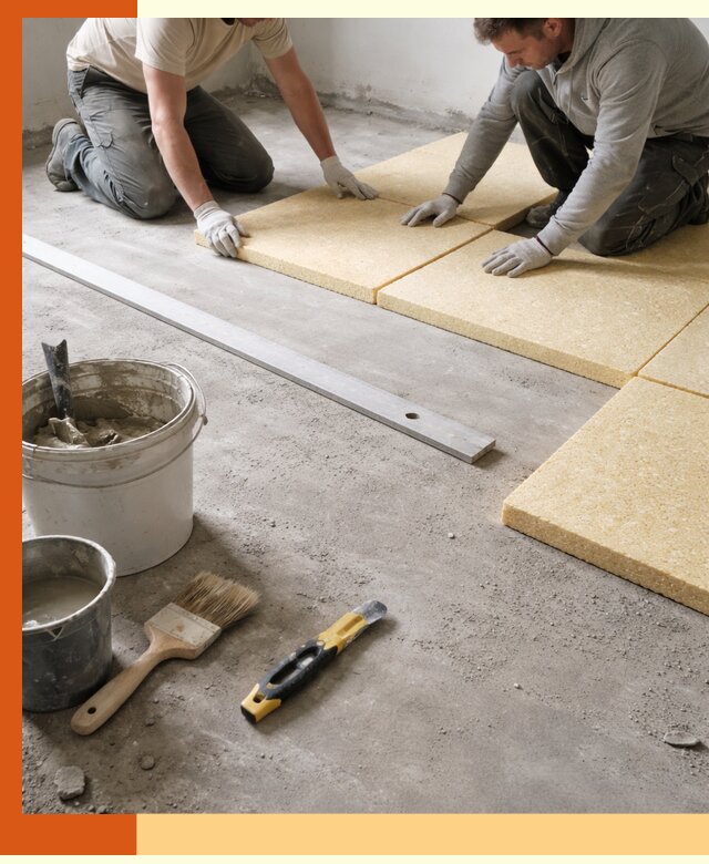 Утепление бетонного пола в Димитровграде профессионально и недорого