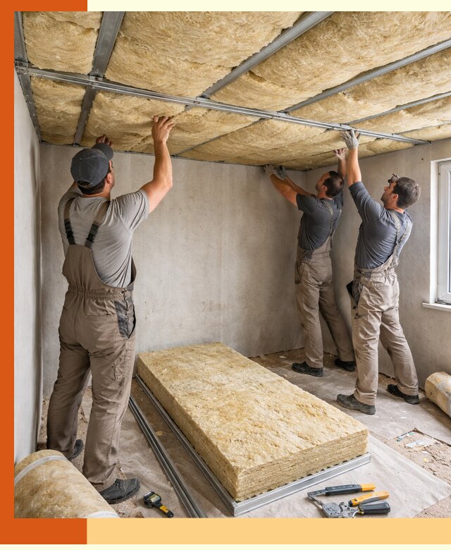 Утепление потолка в Димитровграде — тепло и без сквозняков