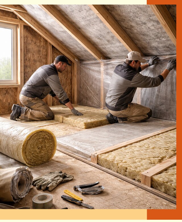 Утепление чердака в Димитровграде от 7727 руб/м² — теплоизоляция и комплексное утепление под ключ | ТепломастерДмт