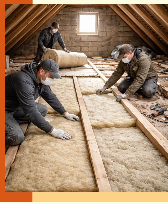 Утепление чердака в Димитровграде — профессиональная теплоизоляция кровли