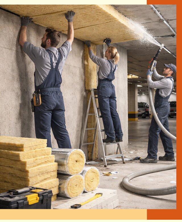 Утепление паркинга в Димитровграде от 7006 руб./м2 — работы под ключ | ТепломастерДмт