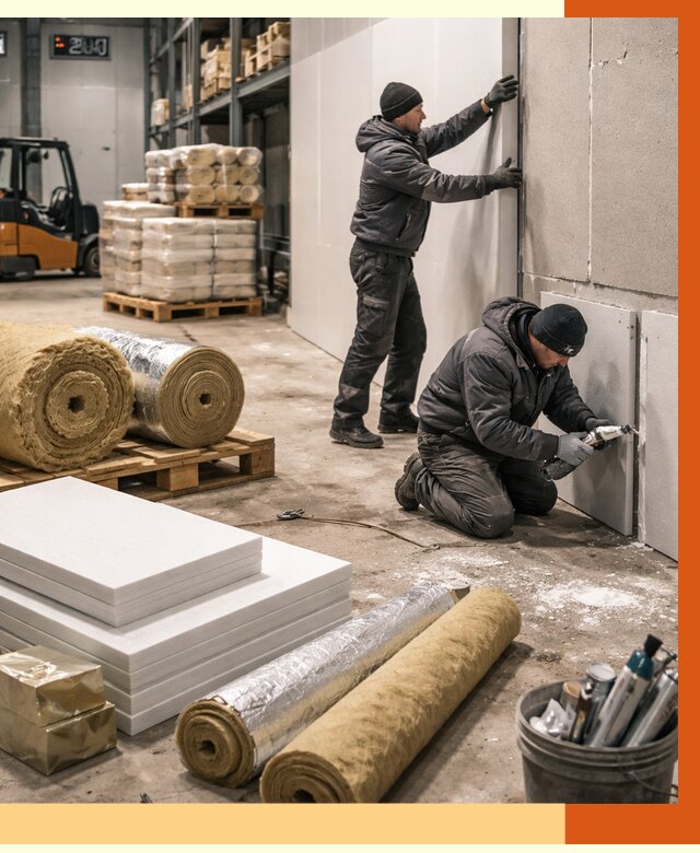 Утепление холодного склада в Димитровграде от 8758 руб/м2 — комплексное под ключ | ТепломастерДмт