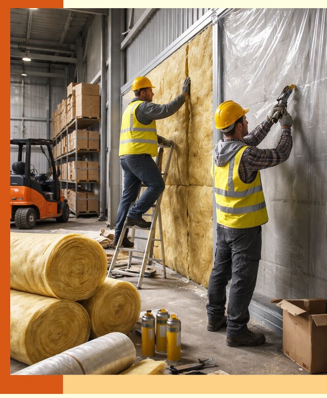 Утепление склада с техникой в Димитровграде под ключ