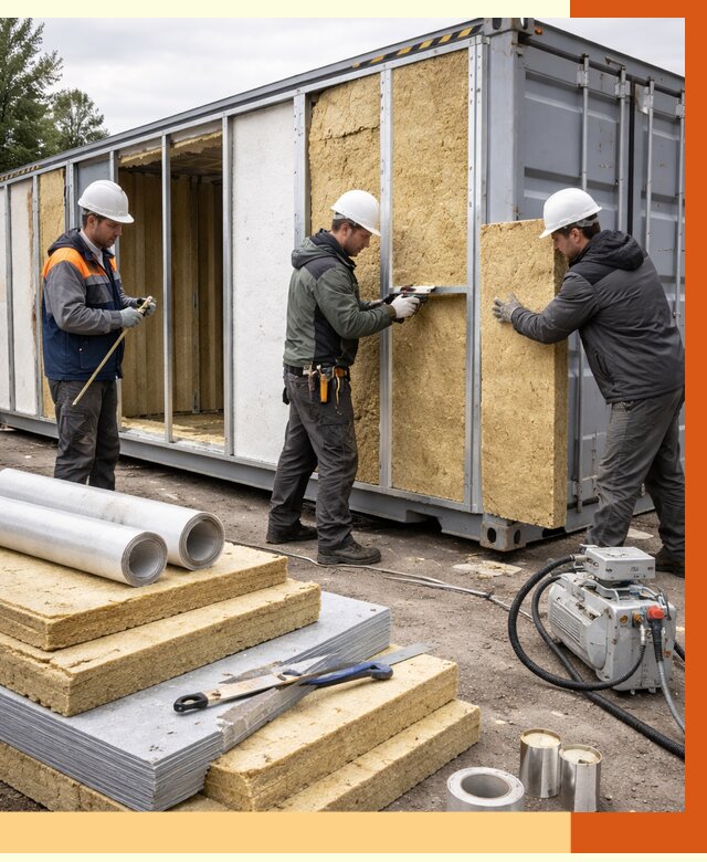 Утепление морского контейнера в Димитровграде от 3864 руб. под ключ | ТепломастерДмт