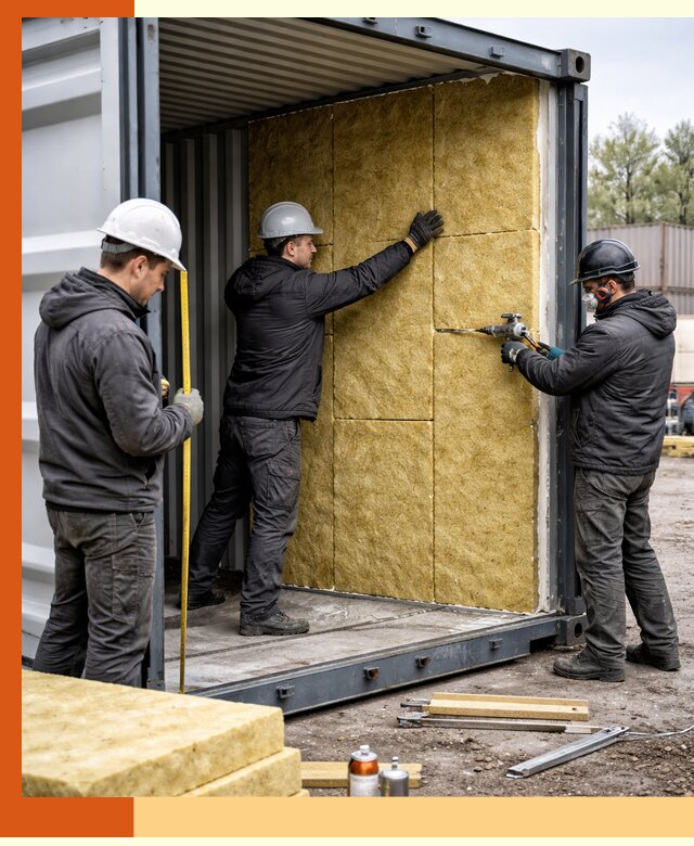 Утепление морского контейнера в Димитровграде: надежная теплоизоляция и защита