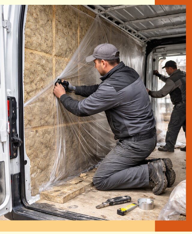 Утепление фургона в Димитровграде от 17000 руб/м2 — утепление фургона ППУ и кузова | ТепломастерДмт