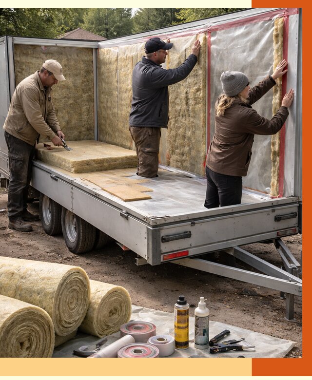 Утепление прицепа в Димитровграде под ключ от 12879 руб. — комплекс от ТепломастерДмт