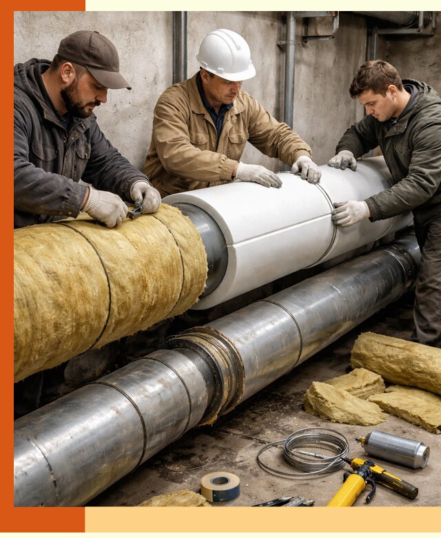 Утепление трубопровода в Димитровграде с гарантией энергоэффективности