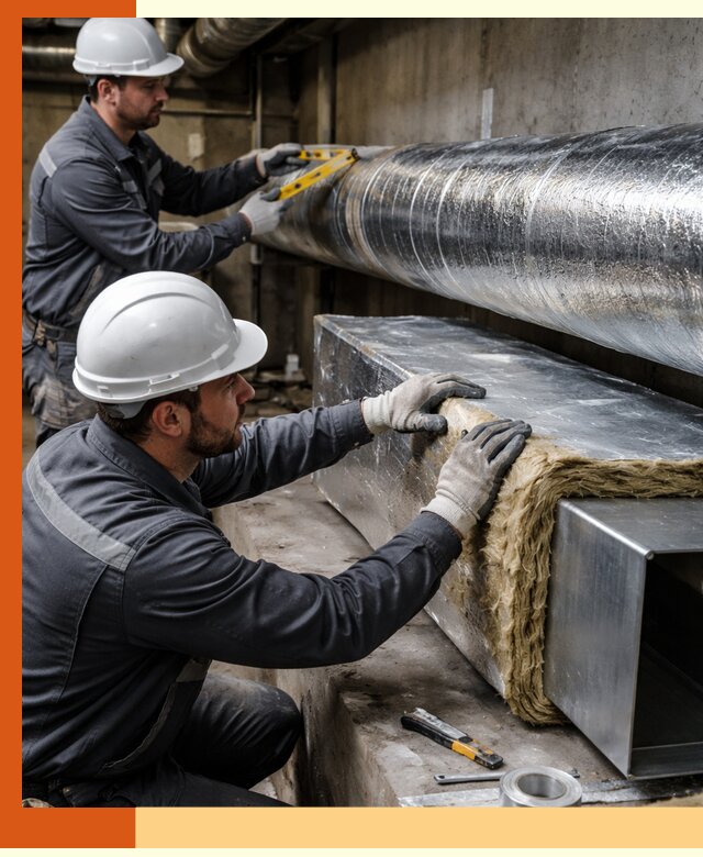 Профессиональное утепление воздуховодов и теплоизоляция в Димитровграде