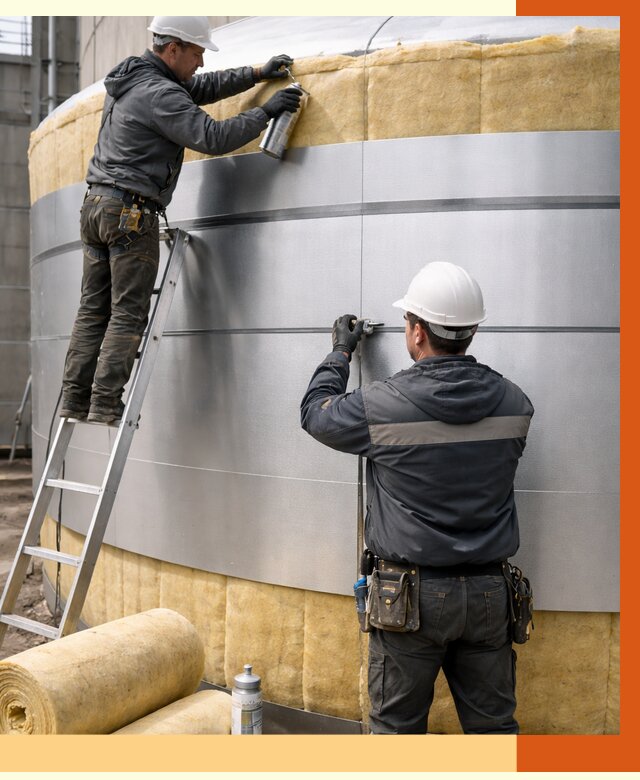 Утепление цистерны в Димитровграде пенополиуретаном от 14939 руб. под ключ | ТепломастерДмт