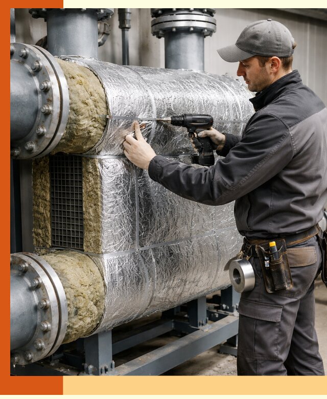 Утепление теплообменника в Димитровграде — профессиональная теплоизоляция оборудования