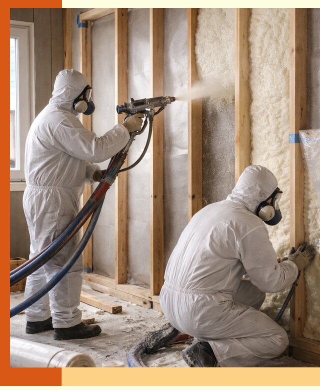 Утепление каркасной стены ППУ в Димитровграде для домов и коттеджей