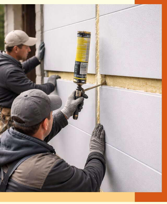 Утепление сэндвич панелей ППУ в Димитровграде от 4327 руб. за м2 | ТепломастерДмт