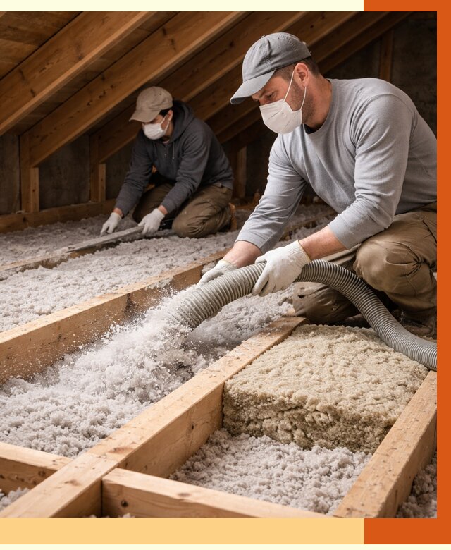 Заполнение полостей чердачного перекрытия в Димитровграде от 4636 руб. | ТепломастерДмт