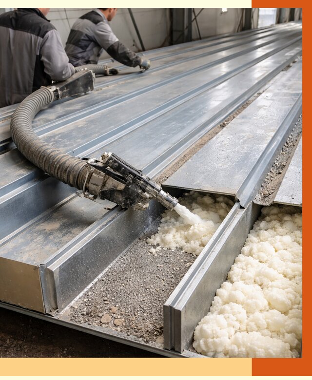 Заполнение пустот кровельных панелей в Димитровграде от 7418 руб. под ключ | ТепломастерДмт