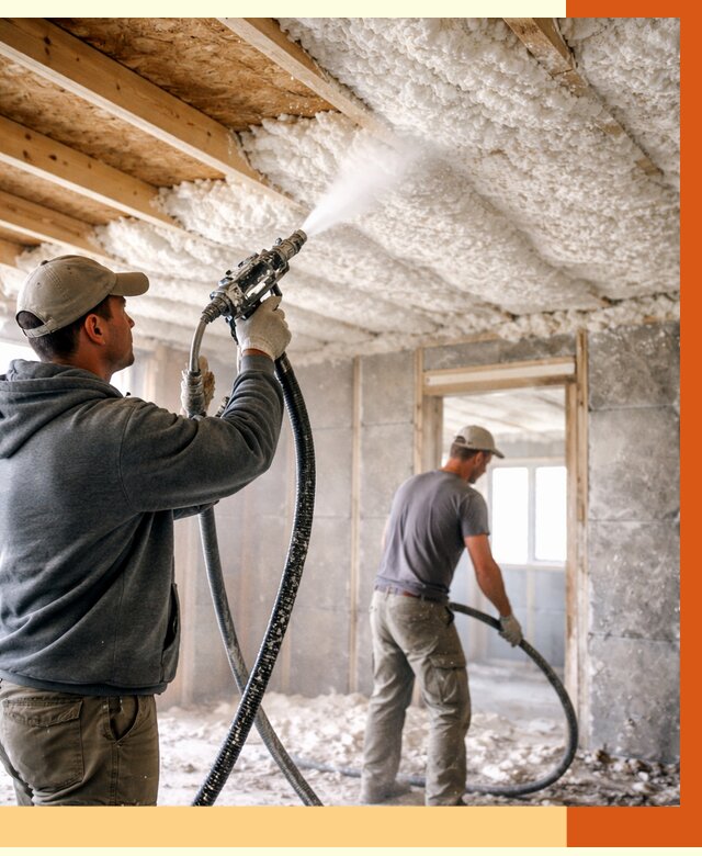 Утепление пеноизолом в Димитровграде от 1648 руб./м2 под ключ | ТепломастерДмт