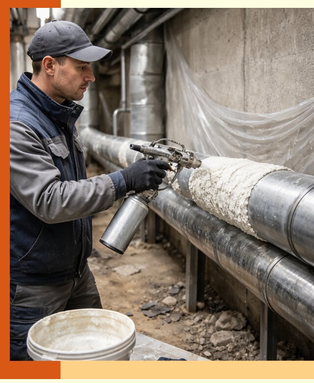 Утепление труб жидкой теплоизоляцией в Димитровграде