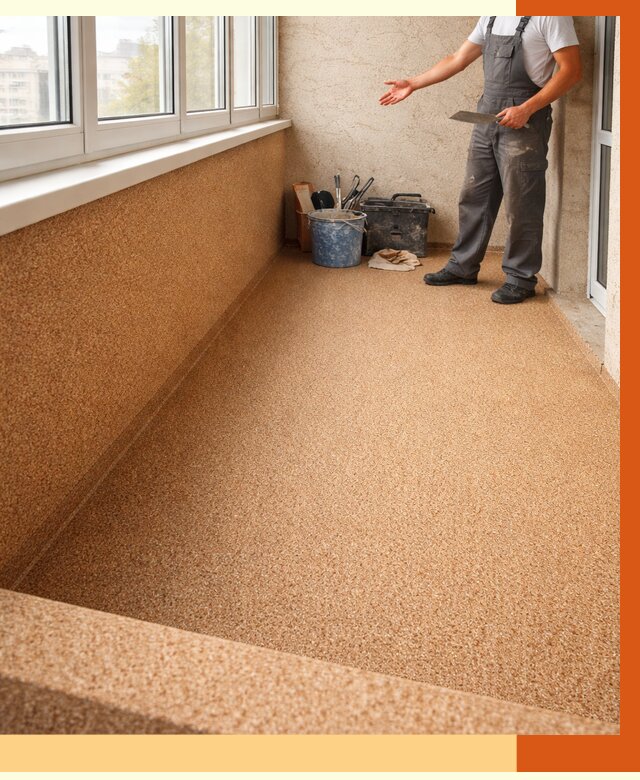 Утепление балкона жидкой пробкой в Димитровграде от 3761 руб/м² под ключ | ТепломастерДмт