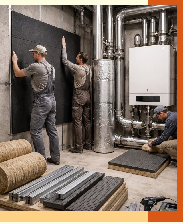 Шумоизоляция котельной в Димитровграде от 6697 руб. под ключ | Профессиональная звукоизоляция — ТепломастерДмт