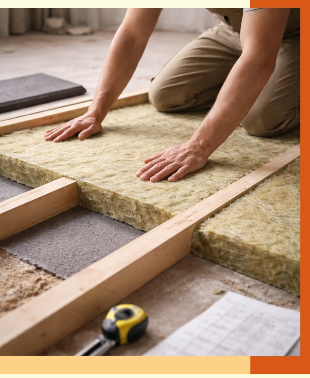 Шумоизоляция пола в Димитровграде от 1288 руб./м² — профессиональная звукоизоляция | ТепломастерДмт