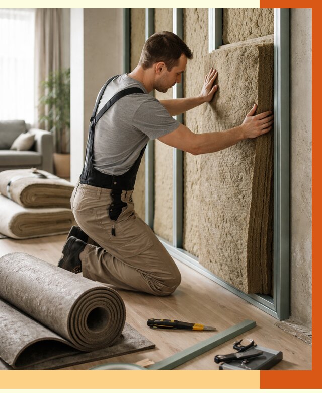 Шумоизоляция перегородок в Димитровграде от 1700 руб. за м2 — ТепломастерДмт