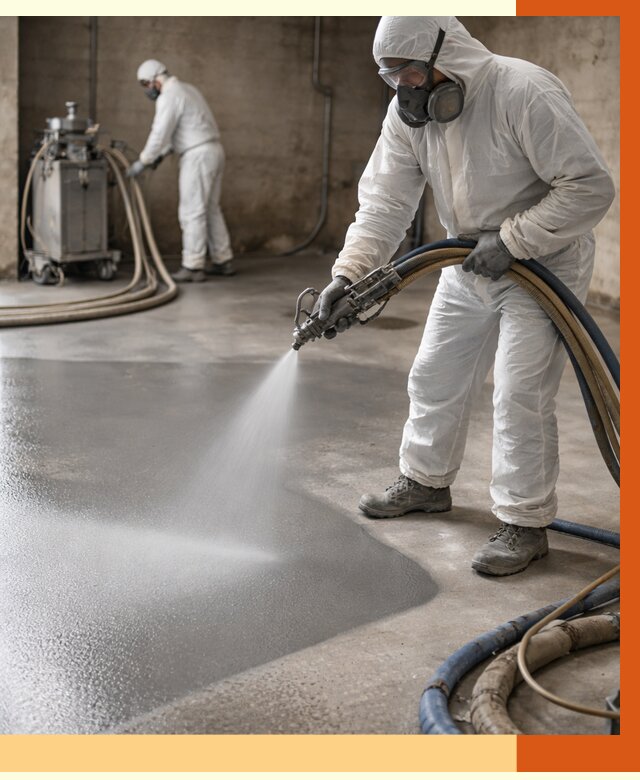 Гидроизоляция полимочевиной в Димитровграде от 8758 руб/м² — напыление полимерной гидроизоляции | ТепломастерДмт