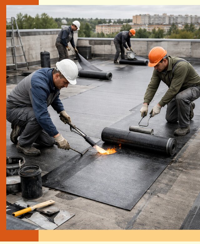 Профессиональная гидроизоляция плоской кровли в Димитровграде