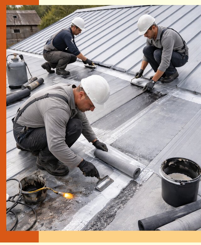 Гидроизоляция металлической кровли с гарантией в Димитровграде