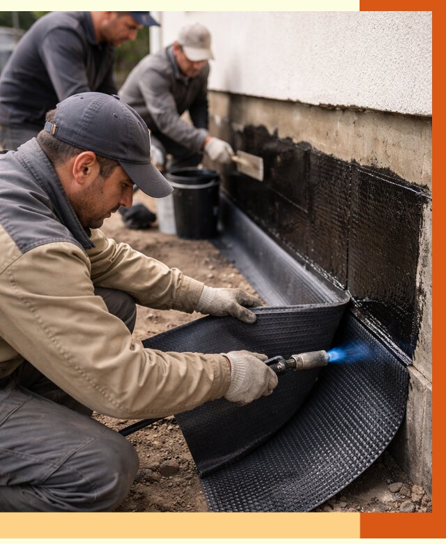 Гидроизоляция цоколя и отмостки в Димитровграде от 8758 руб. — ТепломастерДмт