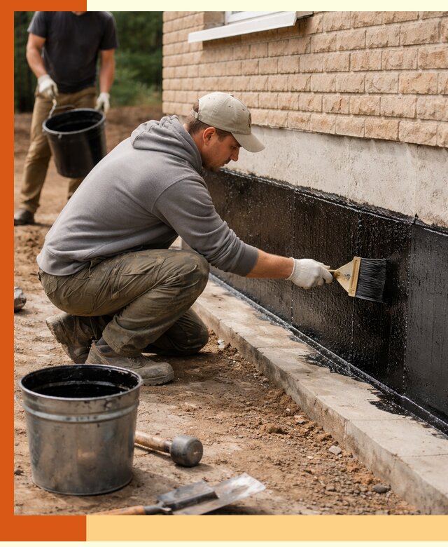 Гидроизоляция цоколя домов и зданий в Димитровграде эффективными методами