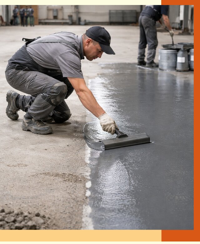 Гидроизоляция промышленного пола в Димитровграде от 1236 руб./м2 — ТепломастерДмт специалисты под ключ