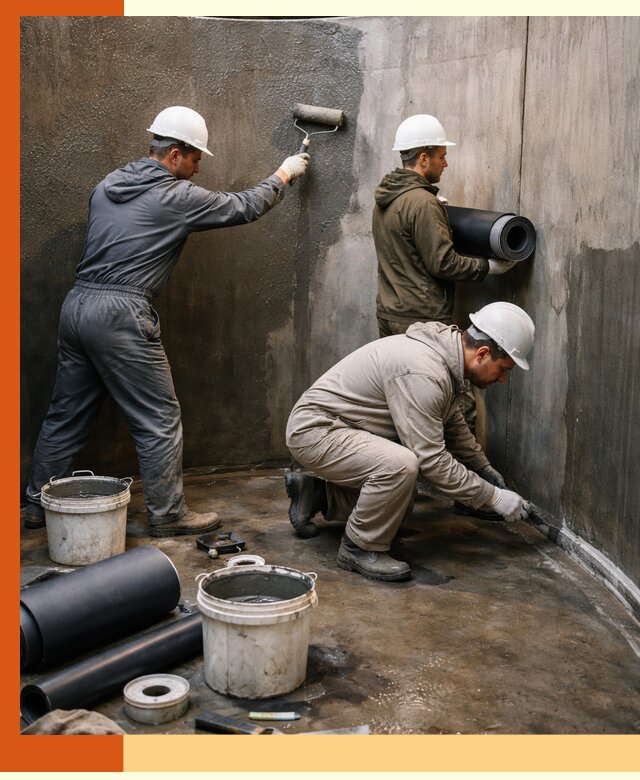 Гидроизоляция резервуара профессионально в Димитровграде