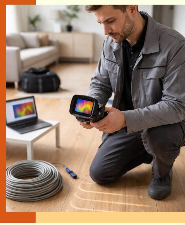 Тепловизионное обследование тёплого пола в Димитровграде для точной диагностики