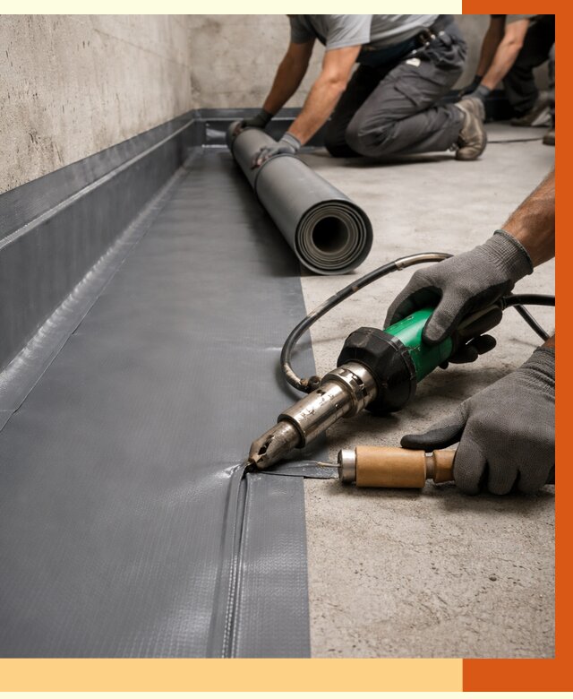 Монтаж гидроизоляционной мембраны в Димитровграде от 1025 руб/м2 | ТепломастерДмт